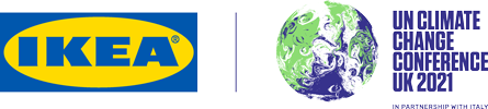 IKEA and COP26 logos